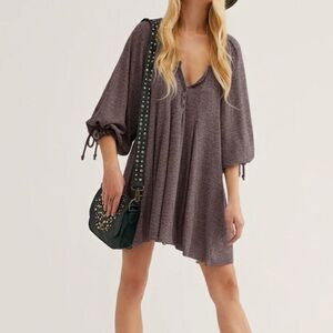 Free People Winter Sun Tunic Wine/Bord